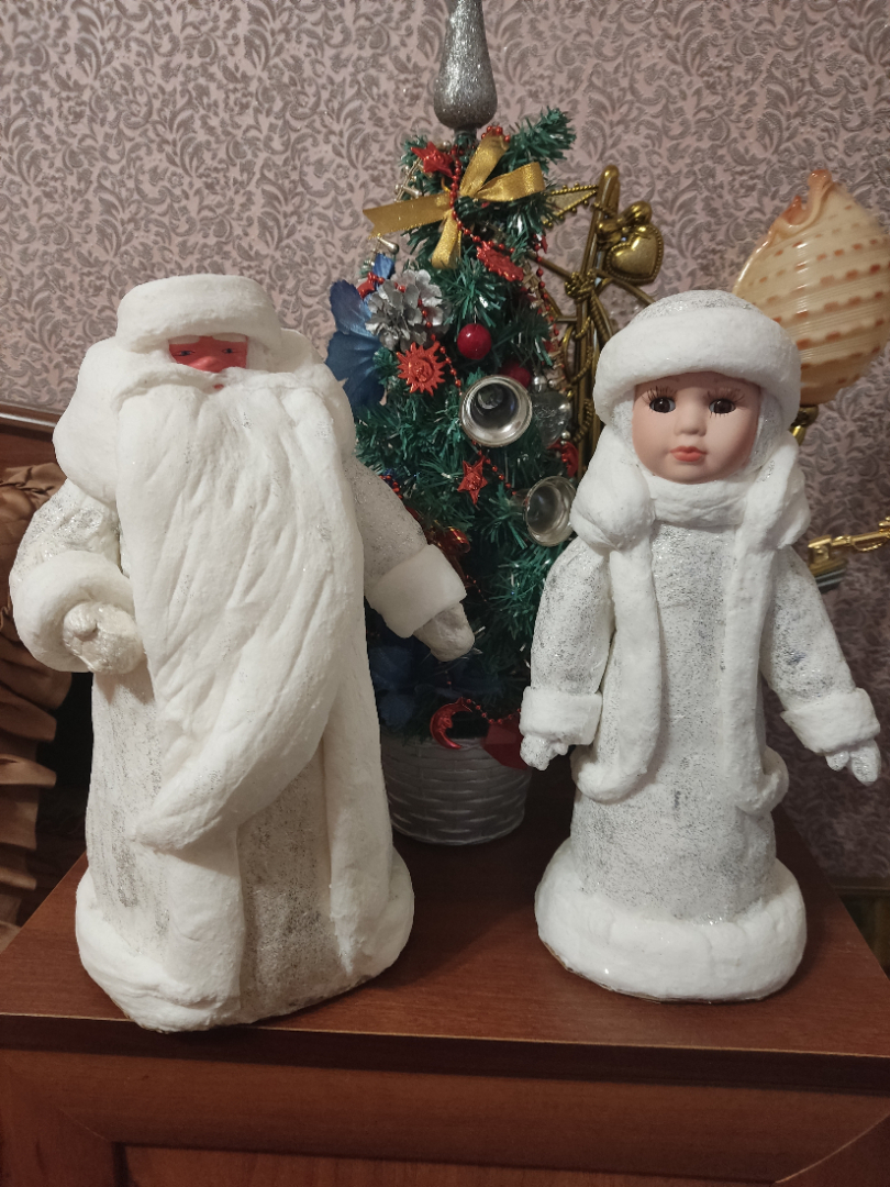 Дед мороз и Снегурочка, ручная работа(парой). Картинка 1