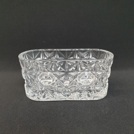 Салатник 17х8х8 см, хрусталь, есть скол, 500 мл, СССР.