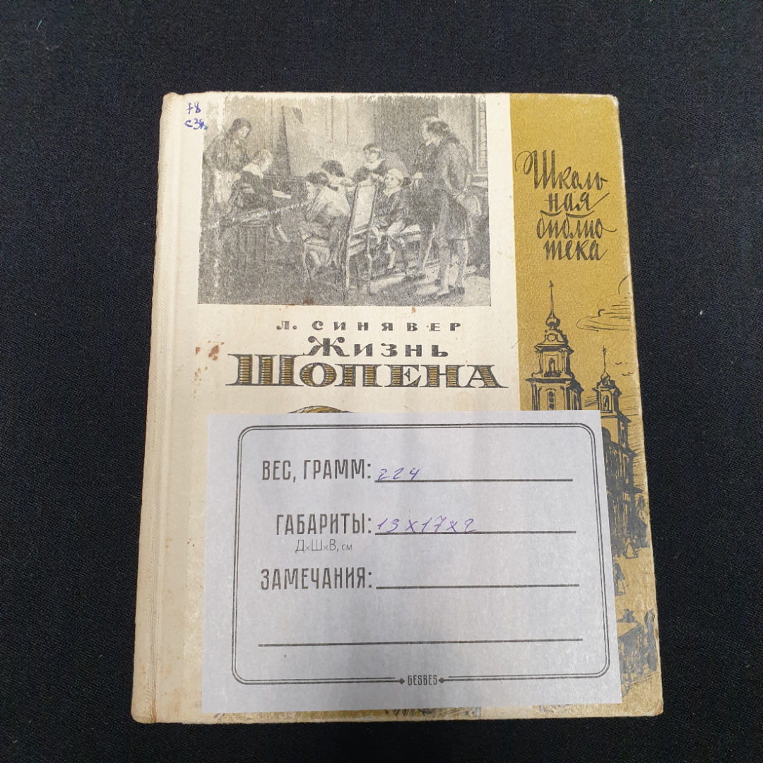 Синявер Л. Жизнь Шопена, изд-во Музыка, 1966.. Картинка 6