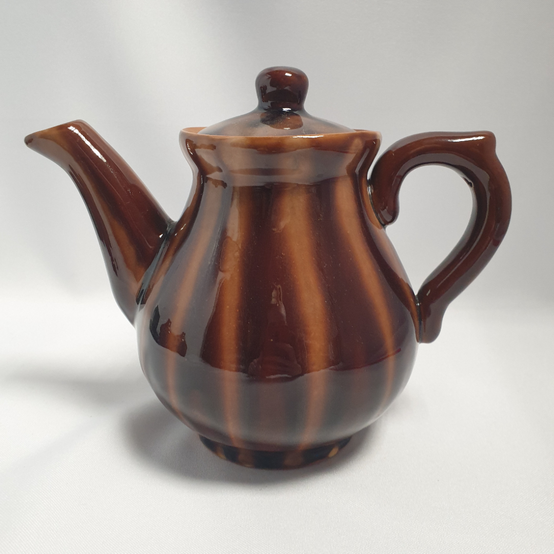 Чайник доливочный, керамика. Винтаж, СССР.. Картинка 1