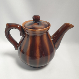 Чайник доливочный, керамика. Винтаж, СССР.. Картинка 3