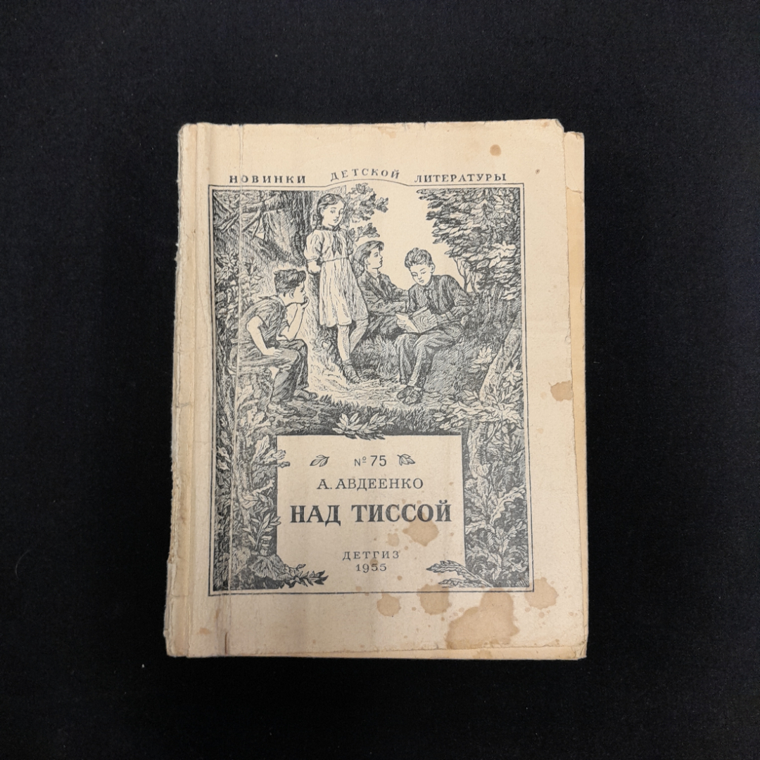 А. Авдеенко "Над Тиссой", Детгиз, 1955 г. Картинка 1