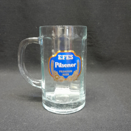 Пивная кружка "EFES Pilsener", стекло, деколь