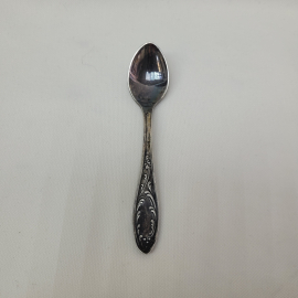 Ложка кофейная, Пламя, мельхиор, винтаж, СССР