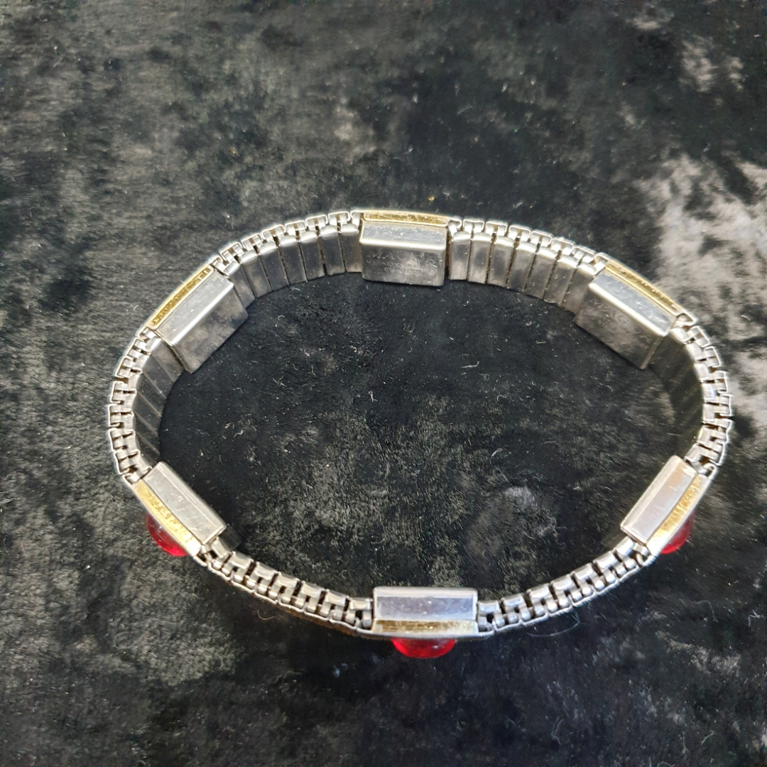 Магнитный браслет  "Magor magnetic bracelet  stainless", 1980-е г под серебро. Винтаж.. Картинка 3