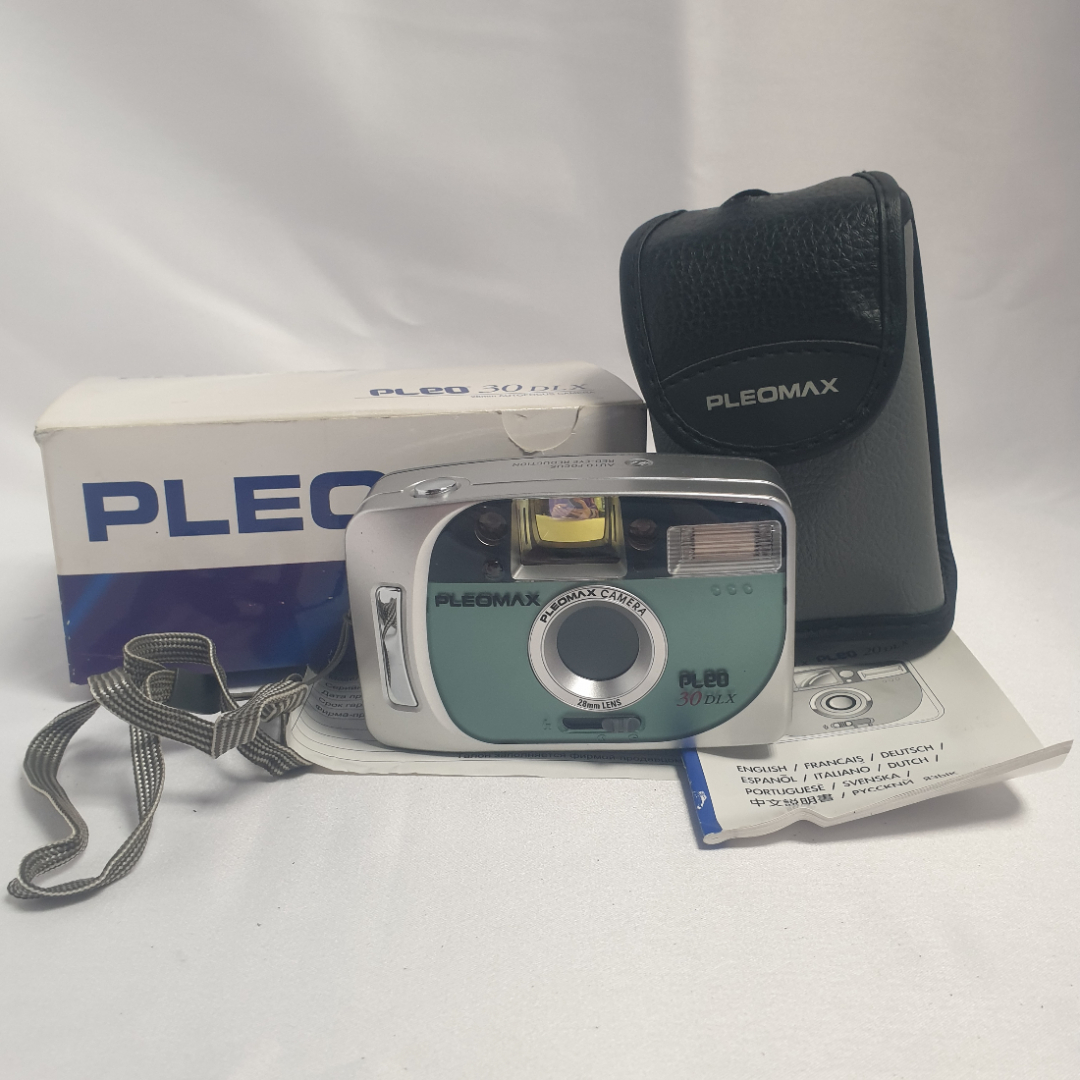 Фотоаппарат Pleomax, Pleo 30 DLX, Pleo 20 DLX, Camera 28 mm. Винтаж.. Картинка 1