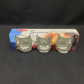 Набор из 3 стаканов "Sylvana", Pasabance, стекло, h 6.5, V 130 мл, винтаж, СССР