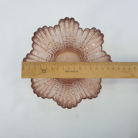 Ваза-конфетница, цветное стекло, d=16.5 см, h=7 см, винтаж, СССР. Картинка 6