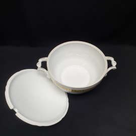 Супница, Чехословакия, фарфор, позолота, 2.5 л.. Картинка 12