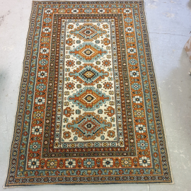 Ковер настенный 132 х 196 см, шерсть, без дефектов. Винтаж. СССР