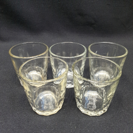 Набор рюмок 5 шт, стекло, 50 мл. Винтаж, СССР.