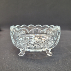 Ваза-конфетница на ножках, хрусталь, винтаж, СССР
