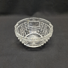Салатник, хрусталь, h 7 см, d 13 см, V  350 мл, винтаж, СССР