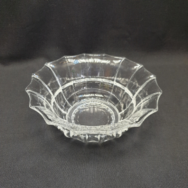 Салатник, стекло, d 21 см, h 8 см, V 1 л, винтаж, СССР