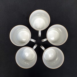 Неполный чайный сервиз из 13 предметов, Porcelana, фарфор, деколь, винтаж, Польша. Картинка 6