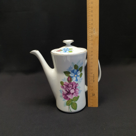 Неполный чайный сервиз из 13 предметов, Porcelana, фарфор, деколь, винтаж, Польша. Картинка 37