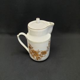 Кувшин для холодных напитков, Добрушский ФЗ, фарфор, h=21.5 см, V=1.4 л, винтаж, СССР