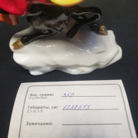 Статуэтка "Вакула на черте", ЛФЗ, фарфор, ручная роспись, h-15 см. Винтаж, СССР.. Картинка 11