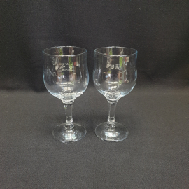 Набор из 2 бокалов, стекло, h=17 см, V=300 мл, винтаж