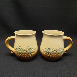 Пара керамических чашечек, 200 мл. Винтаж СССР.