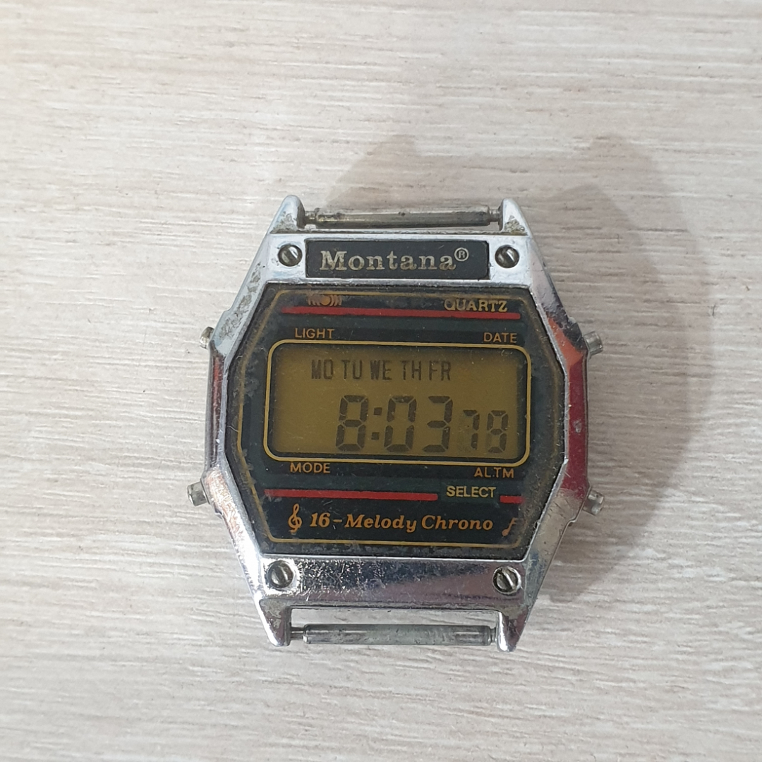 Часы наручные "Montana 16-melody Chrono" на ходу.. Картинка 1