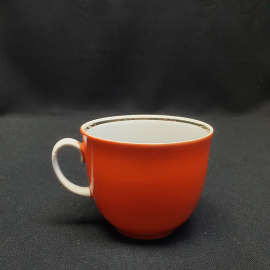 Чашка чайная 200 мл, Барановский ФЗ, фарфор, позолота. Винтаж, СССР.