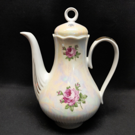 Кофейник заварочный, фарфор, Ильменау Винтаж  ГДР.