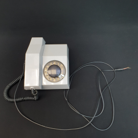 Телефон серый дисковый СПЕКТР ТА 1128, работоспособность неизвестна, винтаж СССР