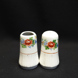 Набор для специй из 2 предметов, фарфор, деколь. Корея.