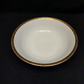 Салатник, фарфор, позолота, диаметр 23 см, 1 л.Чехословакия