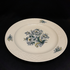 Блюдо Конаковский ФЗ, фаянс деколь 35 см, винтаж СССР