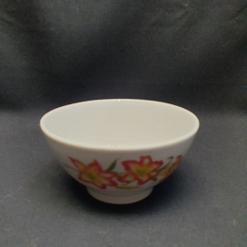 Пиалка, Дулево, фарфор, деколь, 300 мл. Винтаж, СССР.