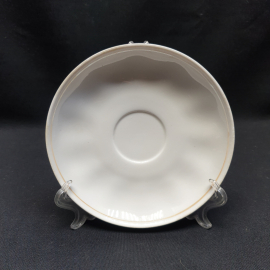 Блюдце чайное, Дулево, фарфор, люстр. Винтаж, СССР.