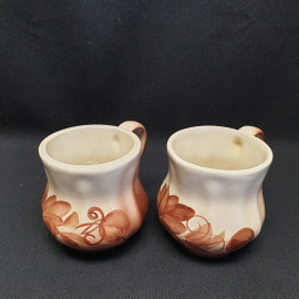 Пара керамических кружек 250 мл. Винтаж, СССР.