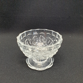 Винтажная креманка из прессованного стекла, СССР.