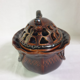 Ваза - конфетница - шкатулка, керамика. Винтаж, СССР.. Картинка 5