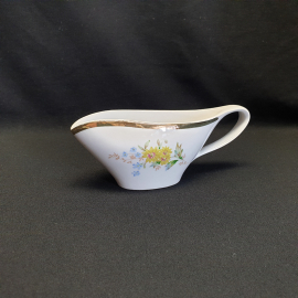 Соусник Дулевский ФЗ, деколь позолота 300 мл, винтаж СССР