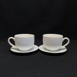 Набор из 2 чайных пар, фарфор, объем 200 мл.