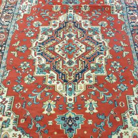 Ковер 190х150 см, шерсть, требует химчитки. Винтаж.. Картинка 4