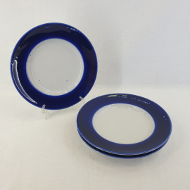 Набор из 3 тарелок, фарфор без клейма крытье 18 см, Россия