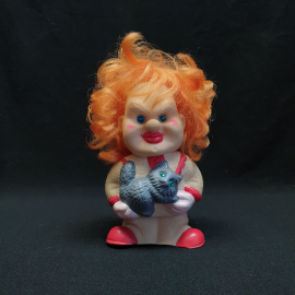 Резиновая игрушка Куклачев 18 см. Винтаж СССР.