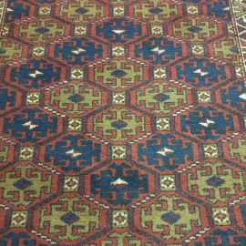 Ковер 190х130 см, шерсть. Винтаж, СССР.. Картинка 3