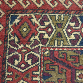 Ковер 190х130 см, шерсть. Винтаж, СССР.. Картинка 4