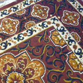 Ковер 290х230 см, шерсть, бахрома. Винтаж, СССР.. Картинка 5