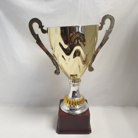 Кубок 38 см, алюминий, пластик.