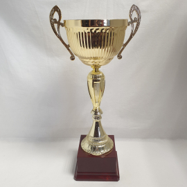 Кубок 39 см, алюминий, пластик.