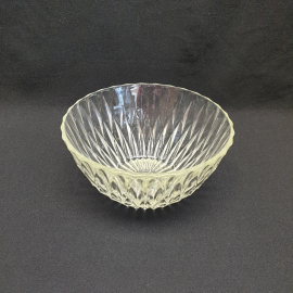 Салатник, стекло высота 10 см диаметр 20см, винтаж СССР