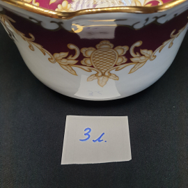 Супница, Дулево, фарфор, деколь, позолота, 3 литра. Винтаж, СССР.. Картинка 12