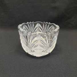 Салатник Елочка, хрусталь высота 10 см, 700 мл, винтаж СССР