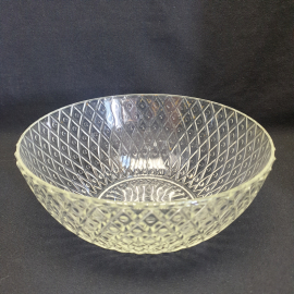 Салатник, стекло, 1,5 литра. Винтаж, СССР.